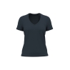 T-shirt bio col V femme marine 140 g/m² – Kariban