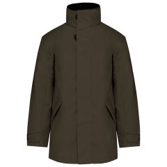 Parka doublure matelassée Deep Khaki Kariban – Veste Vert travail