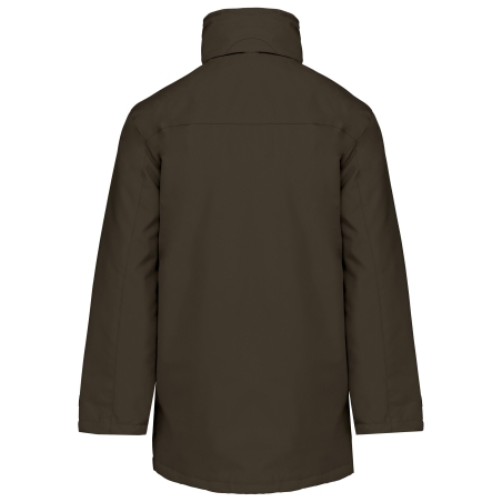 Parka doublure matelassée Deep Khaki Kariban – Veste Vert travail – vue 2