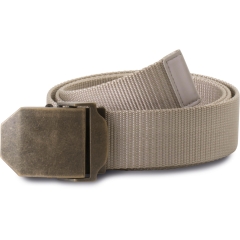 Ceinture à boucle métal Beige Old Brass K-up – Taille Unique