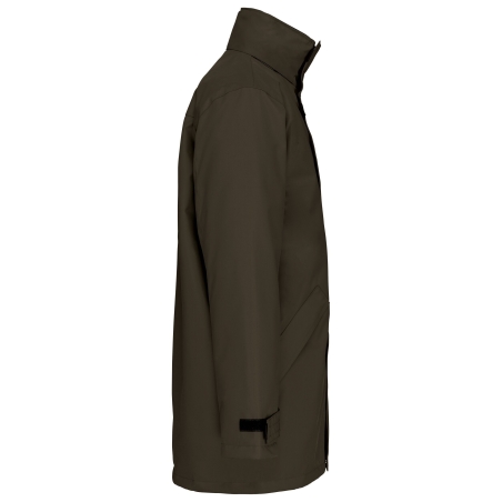 Parka doublure matelassée Deep Khaki Kariban – Veste Vert travail – vue 3