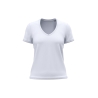 T-shirt bio col V femme blanc 140 g/m² – Kariban