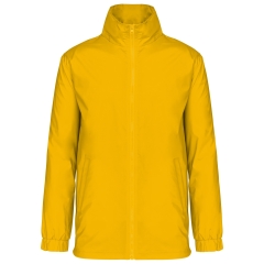 Coupe-vent doublé homme Kariban Jaune – Veste de travail zippée