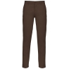 Pantalon chino homme Marron coupe slim Kariban