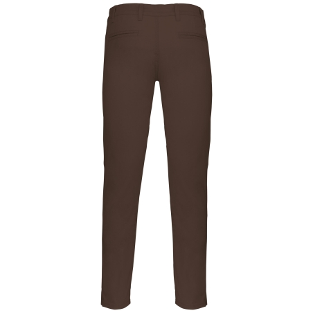 Pantalon chino homme Marron coupe slim Kariban – vue 2