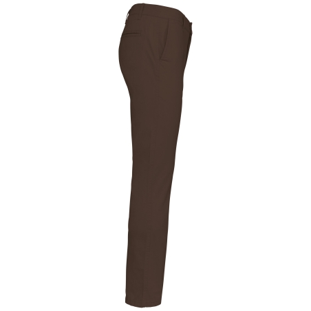 Pantalon chino homme Marron coupe slim Kariban – vue 3