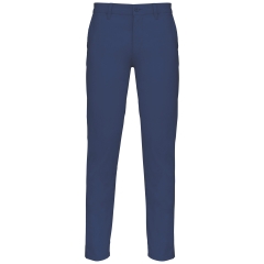 Pantalon chino homme Bleu (Deep Blue) Kariban – Coupe Slim