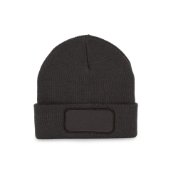 Bonnet avec patch gris personnalisable – K-up