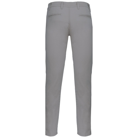 Pantalon chino slim homme Gris Kariban – Coupe moderne stretch – vue 2