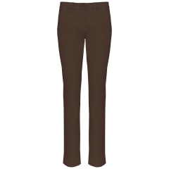 Pantalon chino slim femme Chocolate Kariban – 245 g/m²