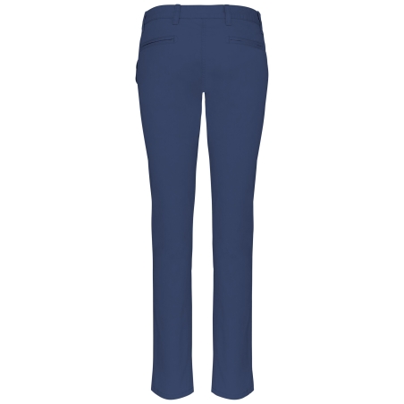 Pantalon chino femme Deep Blue coupe slim Kariban – vue 2