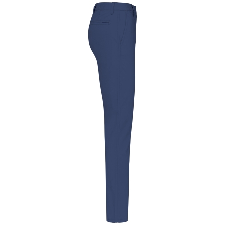 Pantalon chino femme Deep Blue coupe slim Kariban – vue 3