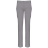 Pantalon chino femme slim gris Kariban – Coupe moderne