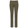 Pantalon chino femme slim vert kaki Kariban – Gamme Sailing