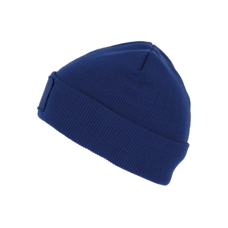 Bonnet avec patch revers bleu royal K-up – Personnalisable – vue 2