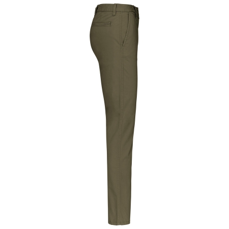 Pantalon chino femme slim vert kaki Kariban – Gamme Sailing – vue 3