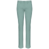 Pantalon chino femme slim vert sauge Kariban – Collection Sailing