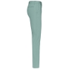 Pantalon chino femme slim vert sauge Kariban – Collection Sailing – vue 3