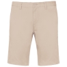 Bermuda Chino Homme Slim Beige Kariban – Personnalisable