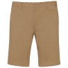 Bermuda Chino Homme Kariban Camel – Coupe Slim Coton