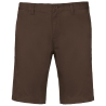 Bermuda Chino Homme Slim Marron Kariban – Coton Stretch