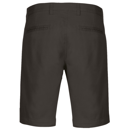 Bermuda Chino Homme Gris Coupe Slim Kariban – vue 2