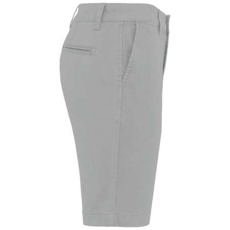 Bermuda Chino Slim Homme Gris Kariban – Coupe Moderne – vue 3