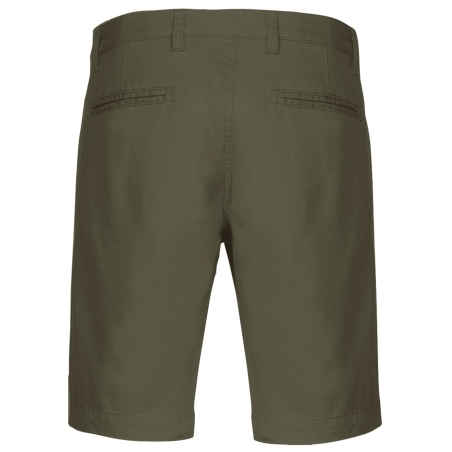 Bermuda Chino Slim Homme Kariban – Vert Light Khaki – vue 2