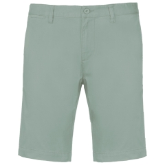 Bermuda Chino Homme Vert Sage Kariban – Coupe Slim