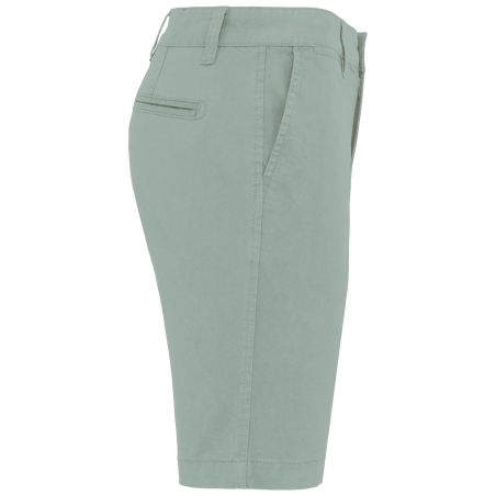 Bermuda Chino Homme Vert Sage Kariban – Coupe Slim – vue 3