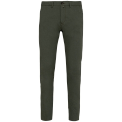 Pantalon chino slim écoresponsable homme Vert Khaki Native Spirit