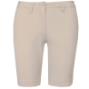 Bermuda Chino Femme Beige Slim – Kariban