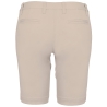 Bermuda Chino Femme Beige Slim – Kariban – vue 2
