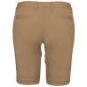Bermuda Chino Femme Slim Camel Kariban – Marron – vue 2