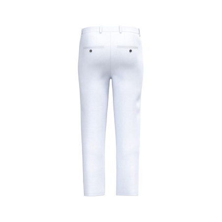 Pantalon chino slim écoresponsable homme Blanc – Native Spirit – vue 2
