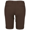 Bermuda Chino Femme Slim Marron Kariban – Short de Travail – vue 2