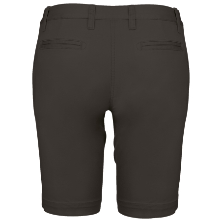 Bermuda Chino Femme Slim Gris Kariban – Short de Travail – vue 2