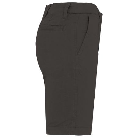 Bermuda Chino Femme Slim Gris Kariban – Short de Travail – vue 3