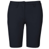 Bermuda chino femme Marine coupe slim Kariban