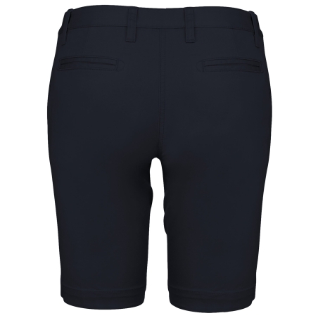 Bermuda chino femme Marine coupe slim Kariban – vue 2