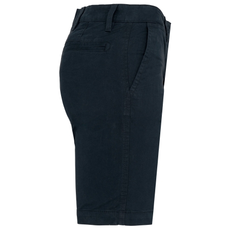 Bermuda chino femme Marine coupe slim Kariban – vue 3