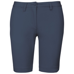 Bermuda chino femme Deep Blue Kariban – Coupe slim