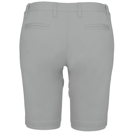 Bermuda Chino Femme Slim Gris Kariban – Coton Stretch – vue 2