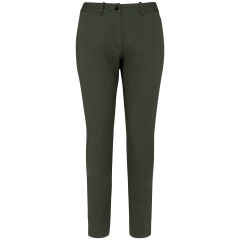 Pantalon chino 7/8 écoresponsable femme Vert Kaki Native Spirit