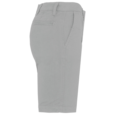 Bermuda Chino Femme Slim Gris Kariban – Coton Stretch – vue 3