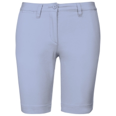 Bermuda Chino Femme Slim Bleu Kentucky Blue Kariban