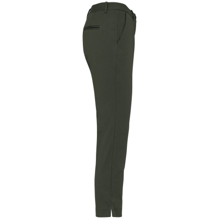 Pantalon chino 7/8 écoresponsable femme Vert Kaki Native Spirit – vue 3