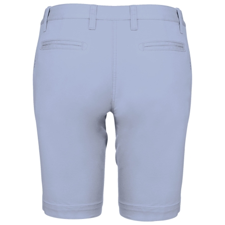 Bermuda Chino Femme Slim Bleu Kentucky Blue Kariban – vue 2