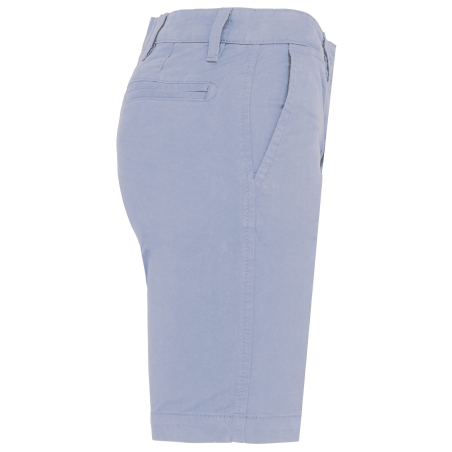 Bermuda Chino Femme Slim Bleu Kentucky Blue Kariban – vue 3