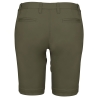 Bermuda Chino Femme Slim Vert Kaki Kariban – Coton Stretch – vue 2